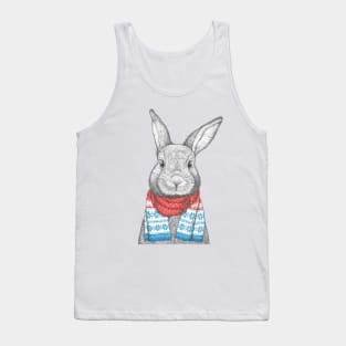 Rabbit with scarf Tank Top